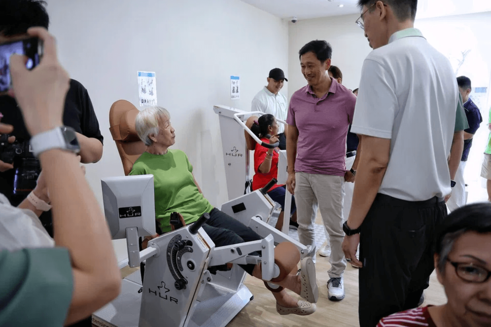 Guests and staff at GLOW Nanyang in Jurong West
