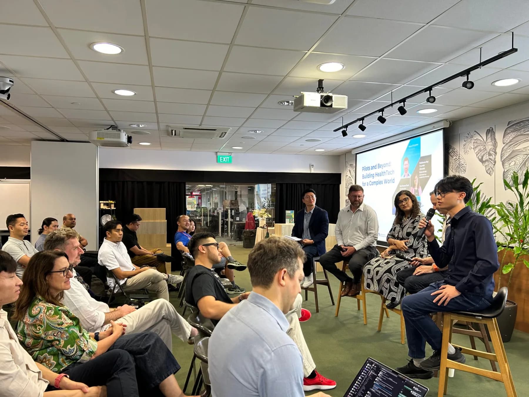 Marymount Labs speaking on a panel about moving healthtech beyond pilots