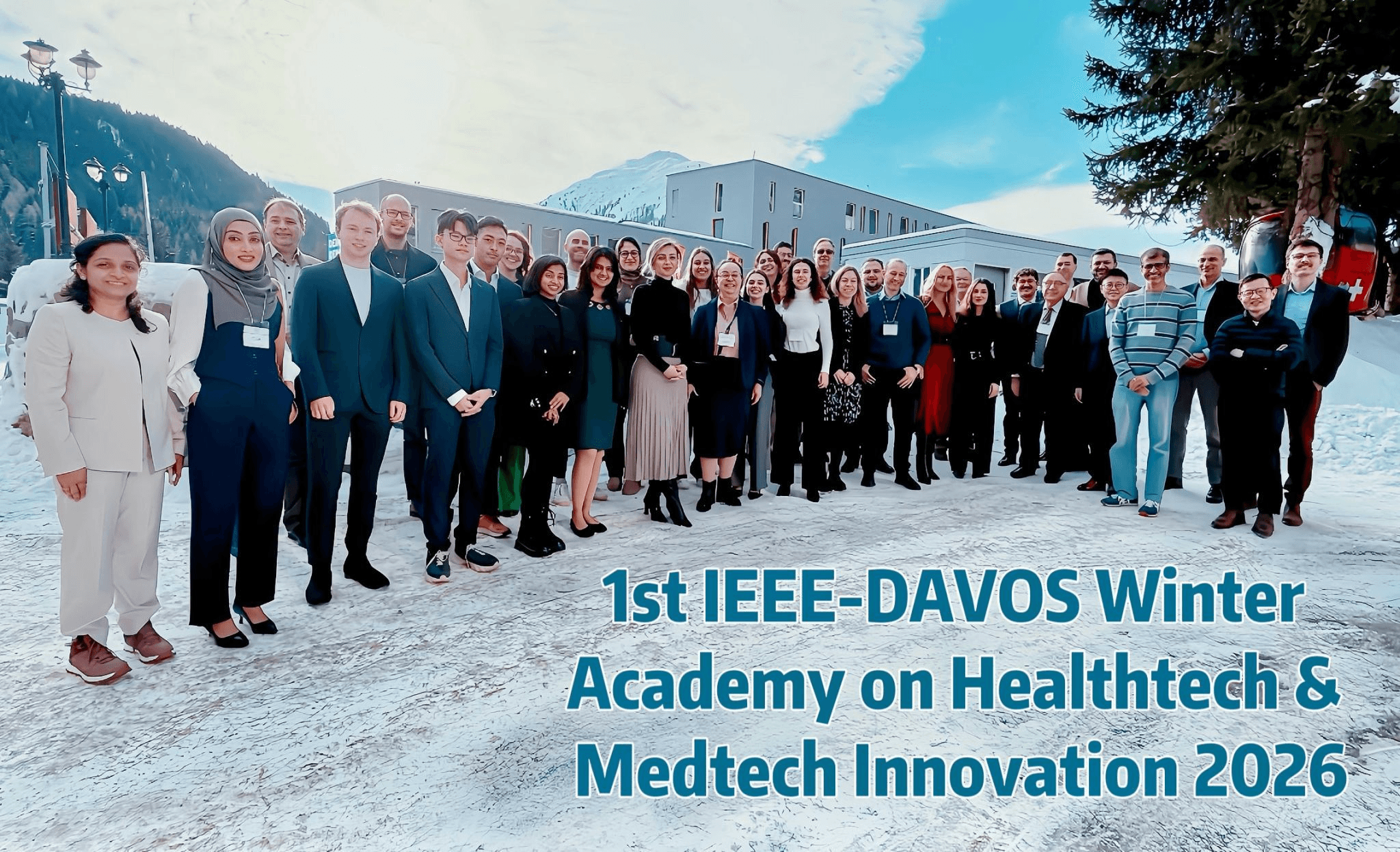 Participants at the inaugural IEEE-Davos Winter Academy on Healthtech and Medtech Innovation